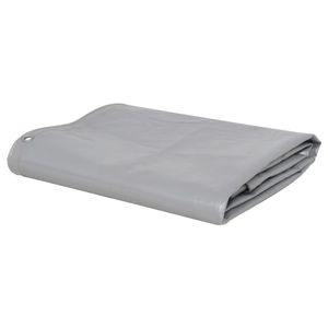 VidaXL Dekzeil 650 g/m² 1,5x6 m grijs