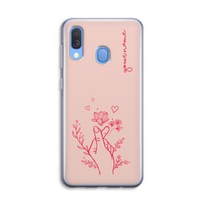 Giving Flowers: Samsung Galaxy A40 Transparant Hoesje