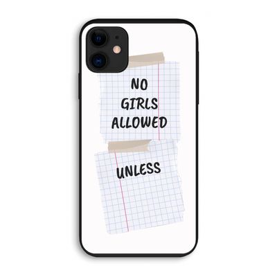 No Girls Allowed Unless: iPhone 11 Biologisch afbreekbaar hoesje