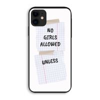 No Girls Allowed Unless: iPhone 11 Biologisch afbreekbaar hoesje