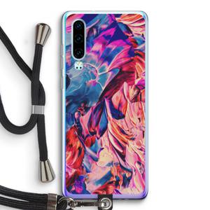 Pink Orchard: Huawei P30 Transparant Hoesje met koord