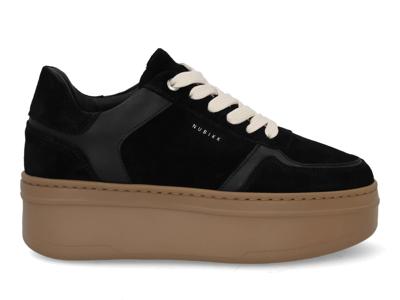 Nubikk Bayou platform black combi mocc Zwart maat 38