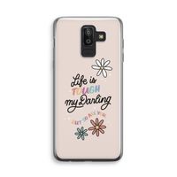 Tough Life: Samsung Galaxy J8 (2018) Transparant Hoesje