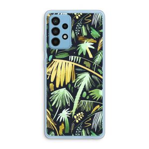 Tropical Palms Dark: Samsung Galaxy A52 Transparant Hoesje