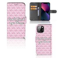 iPhone 13 Mini Portemonnee Hoesje Flowers Pink DTMP