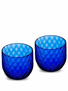 Dolce & Gabbana lot de deux verres à shot Murano soufflés à la main - Bleu