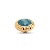 Melano Twisted Majestic Steentje Retro Blue | Goud