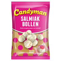 Candyman Salmiak bollen 100g bij Jumbo - thumbnail