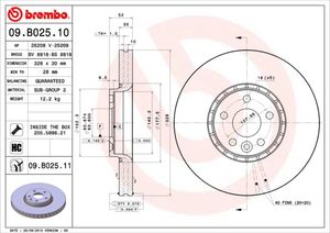 Remschijf BREMBO, Remschijftype: Binnen geventileerd, u.a. für Volvo