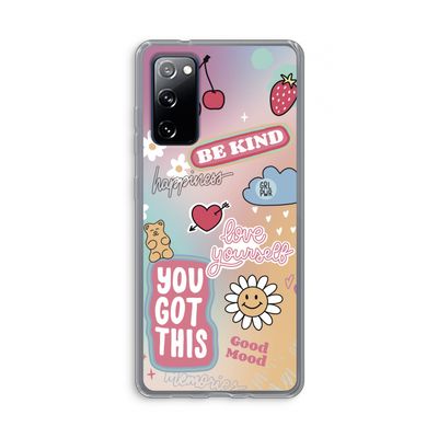 Positivity: Samsung Galaxy S20 FE / S20 FE 5G Transparant Hoesje