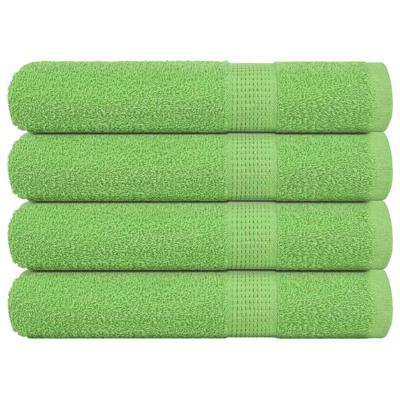 VidaXL Saunahanddoeken 4 st 80x200 cm 360 g/m² 100% katoen appelgroen