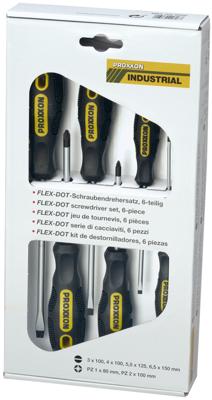 PROXXON Screw driver sets 6-te. schl.+kreuz.(pz)
