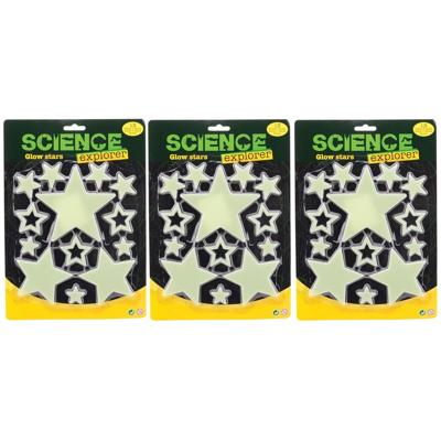 Glow in the Dark sterren - 39x stuks - plafond en muur - Heelal stickers