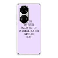 Relatief: Huawei P50 Pro Transparant Hoesje