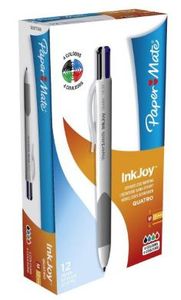 Papermate S0977260 rollerball penn Intrekbare pen met clip Zwart, Blauw, Groen, Rood