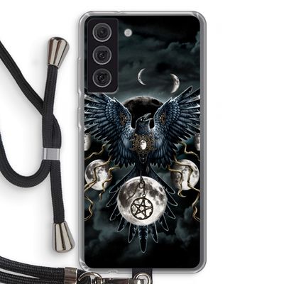Sinister Wings: Samsung Galaxy S21 FE Transparant Hoesje met koord
