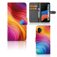 Book Case voor Samsung Galaxy Xcover 6 Pro Regenboog - thumbnail