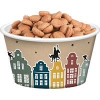 Sinterklaas pepernoot/snoep bakjes - 5x stuks - 250 ml - Met Welkom Sint en Piet print - Karton