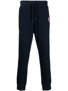 Canada Goose pantalon de jogging à patch logo Huron - Bleu