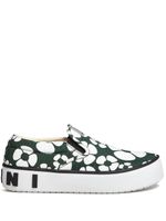 Marni x Carhartt baskets sans lacets à fleurs - Vert