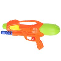 1x Waterpistool/waterpistolen 30 cm oranje met pomp   -