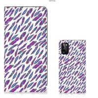 Samsung Galaxy A41 | Hoesje met Magneet | Feathers Color