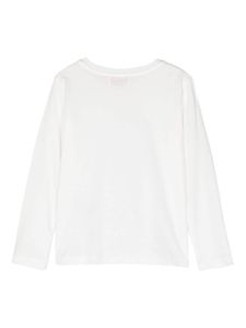 PUCCI Junior sweat en coton à logo imprimé - Blanc