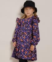 jurk met schouderruches