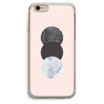 Marmeren cirkels: iPhone 6 Plus / 6S Plus Transparant Hoesje