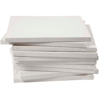 Creativ Company Gespannen canvas, d: 1,6 cm, afm 30x30 cm, 280 gr, wit, 40 stuk/ 1 doos