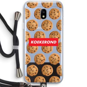 Koekerond: Samsung Galaxy J3 (2017) Transparant Hoesje met koord