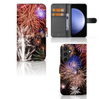 Samsung Galaxy S23 FE Wallet Case met Pasjes Vuurwerk