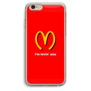 I'm lovin' you: iPhone 6 Plus / 6S Plus Transparant Hoesje