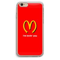 I'm lovin' you: iPhone 6 Plus / 6S Plus Transparant Hoesje
