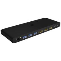 ICY BOX IB-DK2416-C, Type-C® DockingStation mit Power Delivery USB-C dockingstation Geschikt voor merk: Universeel Incl. Kensington-slot, Incl. laadfunctie,