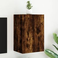 Tv-wandmeubel 40,5x30x60 cm bewerkt hout gerookt eikenkleurig - thumbnail