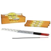 Wierook sticks in huisgeur Sandelhout - 60x sticks van 22 cm - Ontspannend - 24 grams