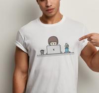 Laptop Werknemer T-shirt