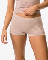 HEMA Damesboxer naadloos micro beige (beige)