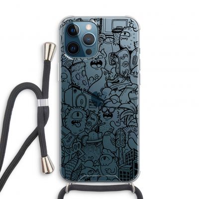 Vexx Black City : iPhone 12 Pro Transparant Hoesje met koord
