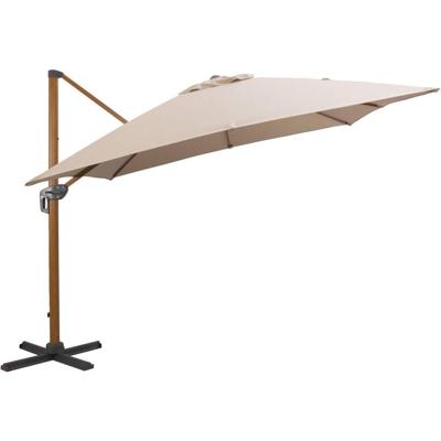 Leen Bakker - Zweefparasol Nancy - 300x300 Cm - Aluminium - Taupe