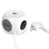 ACT power strip cube with 3 sockets (type f), 30w pd