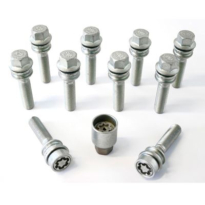 H&R Wielboutenset bolkonisch met bewegende ring R14 M14x1.50 - Lengte 56mm - 10 stuks (bv. Porsche, HR1455607SET