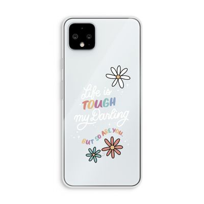 Tough Life: Pixel 4 XL Transparant Hoesje