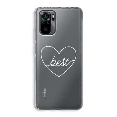 Best heart pastel: Xiaomi Redmi Note 10 Pro Transparant Hoesje