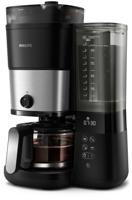 Philips HD7900/01 Koffiezetapparaat Zwart, Zilver Capaciteit koppen: 10 Met koffiemolen, Timerfunctie, Warmhoudfunctie - thumbnail