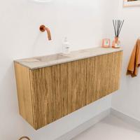 Toiletmeubel Mondiaz Joya Dlux | 101.6 cm | Meubelkleur Oak | Faye wastafel Frappe Wasbak Links | Zonder kraangat(en) Toiletmeubel Mondiaz Joya Dlux | 101.6 cm | Meubelkleur Oak | Faye wastafel Frappe Wasbak Links | Zonder kraangat(en)