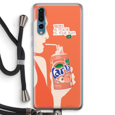 Peach please!: Huawei P20 Pro Transparant Hoesje met koord