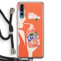 Peach please!: Huawei P20 Pro Transparant Hoesje met koord