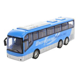 Toi-Toys & Trucks Reisbus Blauw Frictie, 32cm
